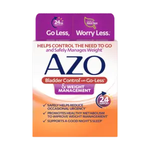 AZO Bladder Control & Weight Management product packaging