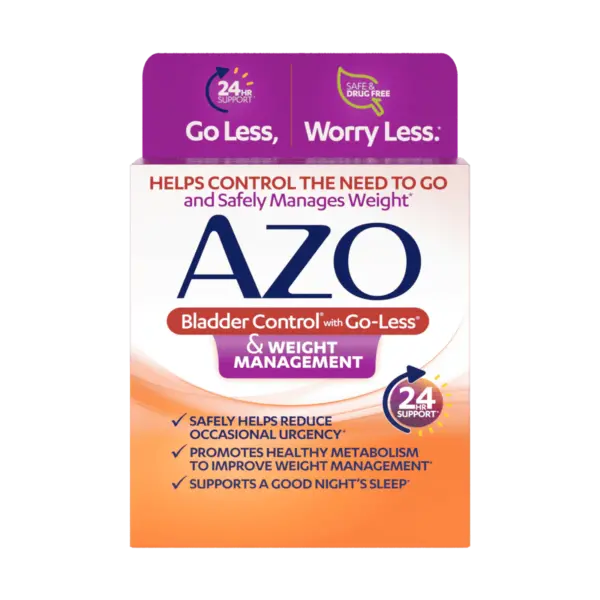 AZO Bladder Control & Weight Management product packaging