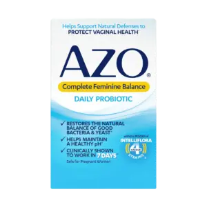 AZO Complete Feminine Balance product packaging