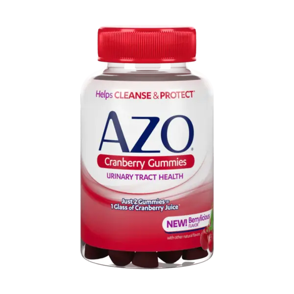AZO cranberry gummies product packaging
