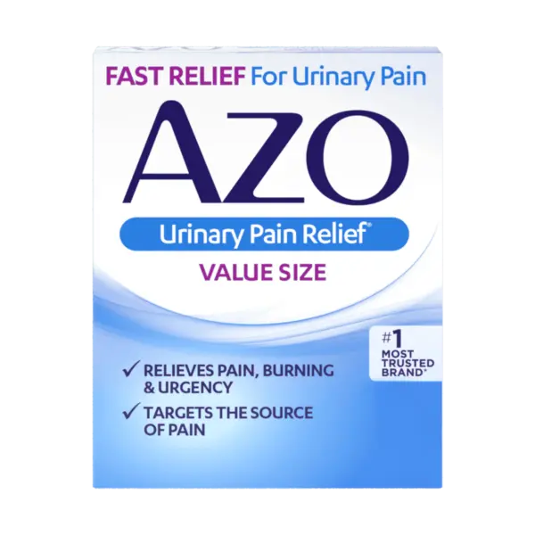 AZO Urinary Pain Relief product packaging